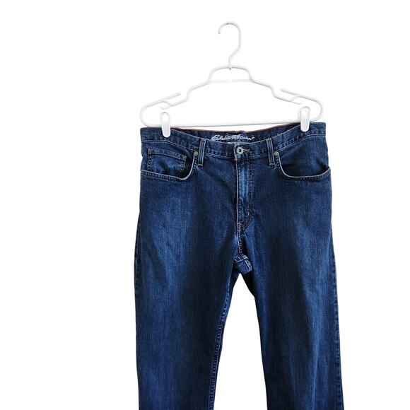 Eddie Bauer Relaxed Fit Straight Leg Jeans Pockets Blue Denim Size 34x30 - Picture 3 of 9
